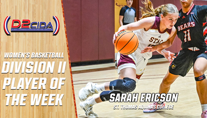 STAC's Ericson Named D2CIDA Women's Basketball Division II Player of the Week