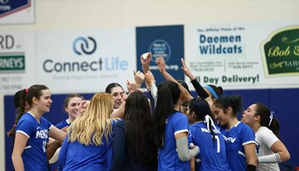 No. 6 Mercy Falls to No. 3 American International in NCAA Women's Volleyball East Region Quarterfinals