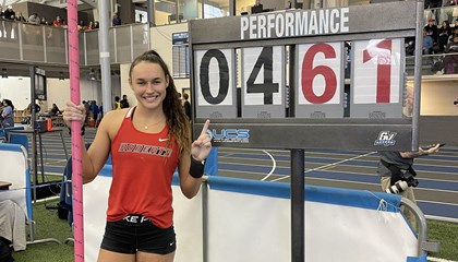 Roberts Wesleyan's Brynn King Hits 4.61m to Break Pole Vault National Record for Seventh Time