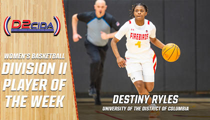 UDC's Ryles Named D2CIDA Women's Basketball Division II Player of the Week