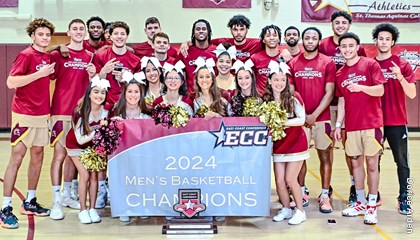 No. 1 St. Thomas Aquinas Downs No. 3 Daemen, 77-66, to Win Fifth Straight ECC Men's Basketball Championship Title