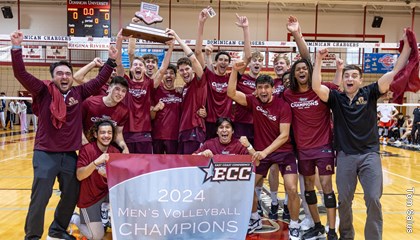 No. 1 St. Thomas Aquinas Defeats No. 3 Dominican in Five-Set Thriller to Win Inaugural ECC Men's Volleyball Championship